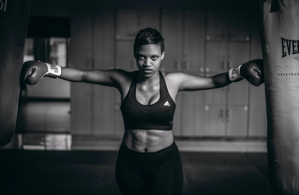 female fitness boxing training hammond